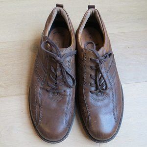 Ecco Men's Brown Leather Lace-up Shoes | Size 11/11.5